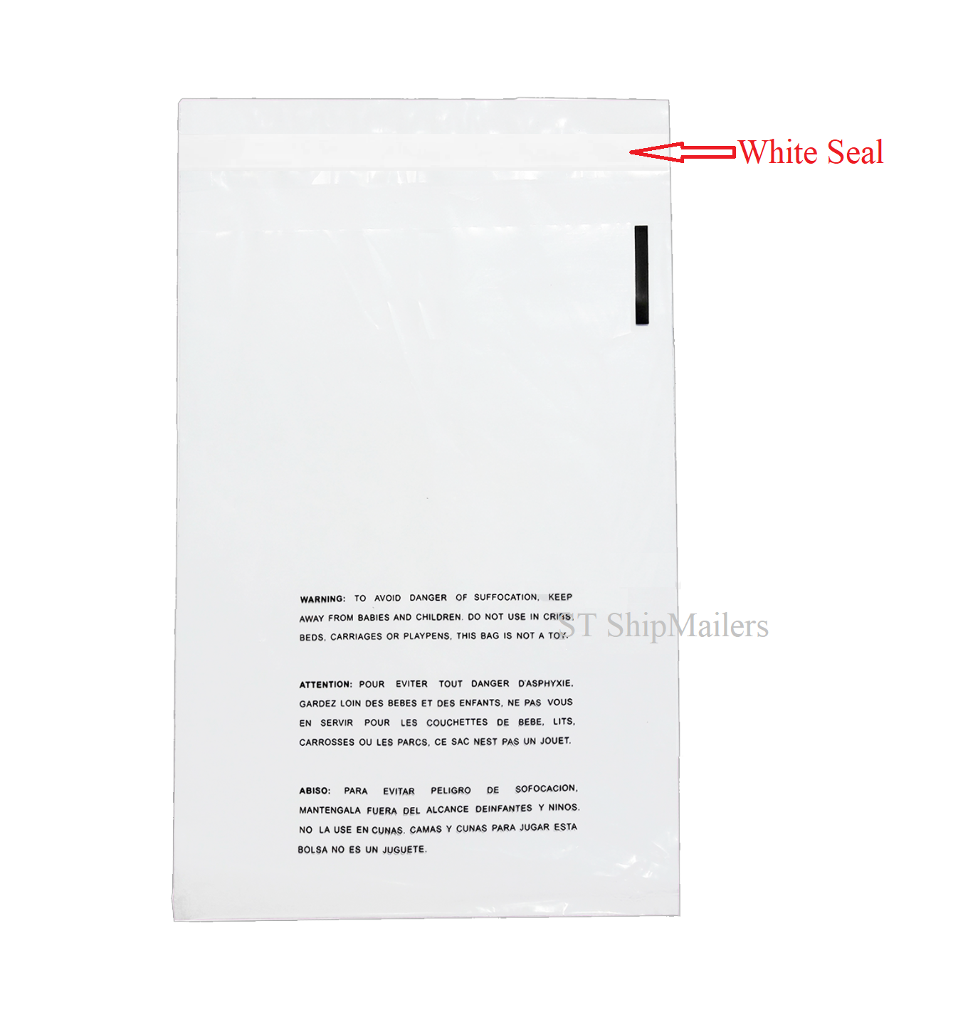 Clear Bags Suffocation Warning Self Seal Merchandise Bag 1.5 Mil -ST ShipMailers