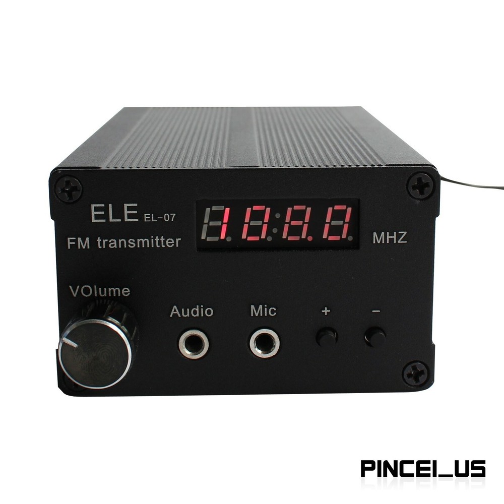EL-07 0.5W/5W Stereo FM Transmitter Wireless Audio Broadcast Radio Transmitter