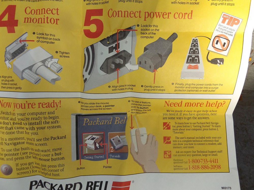 Collectible Packard Bell Poster 21" x 21"