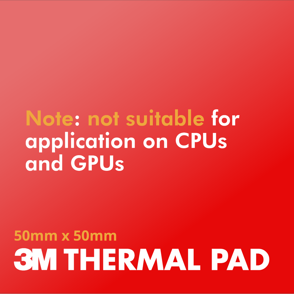 3M Thermal Interface Pad 50x50X 1.0 mm(Electronics Grade)