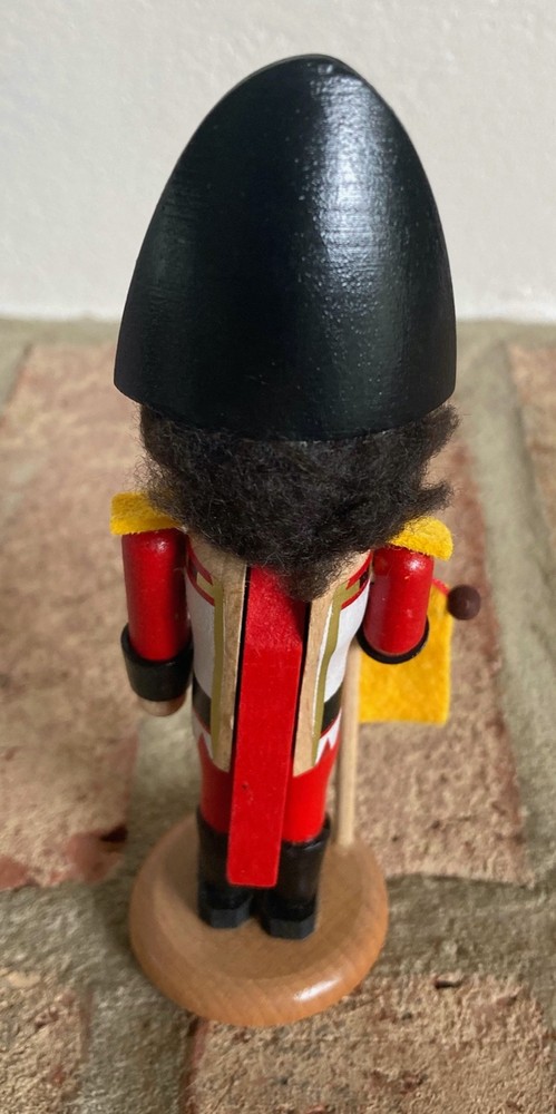 Steinbach 5.5" Soldier w/ Yellow Flag Tiny Nutcracker Handmade in Germany