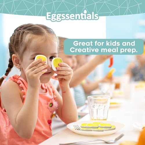 Pack of 3 Egg Shapers - Square Egg Mold for Hard Boiled Eggs - Egg Dicer & Press