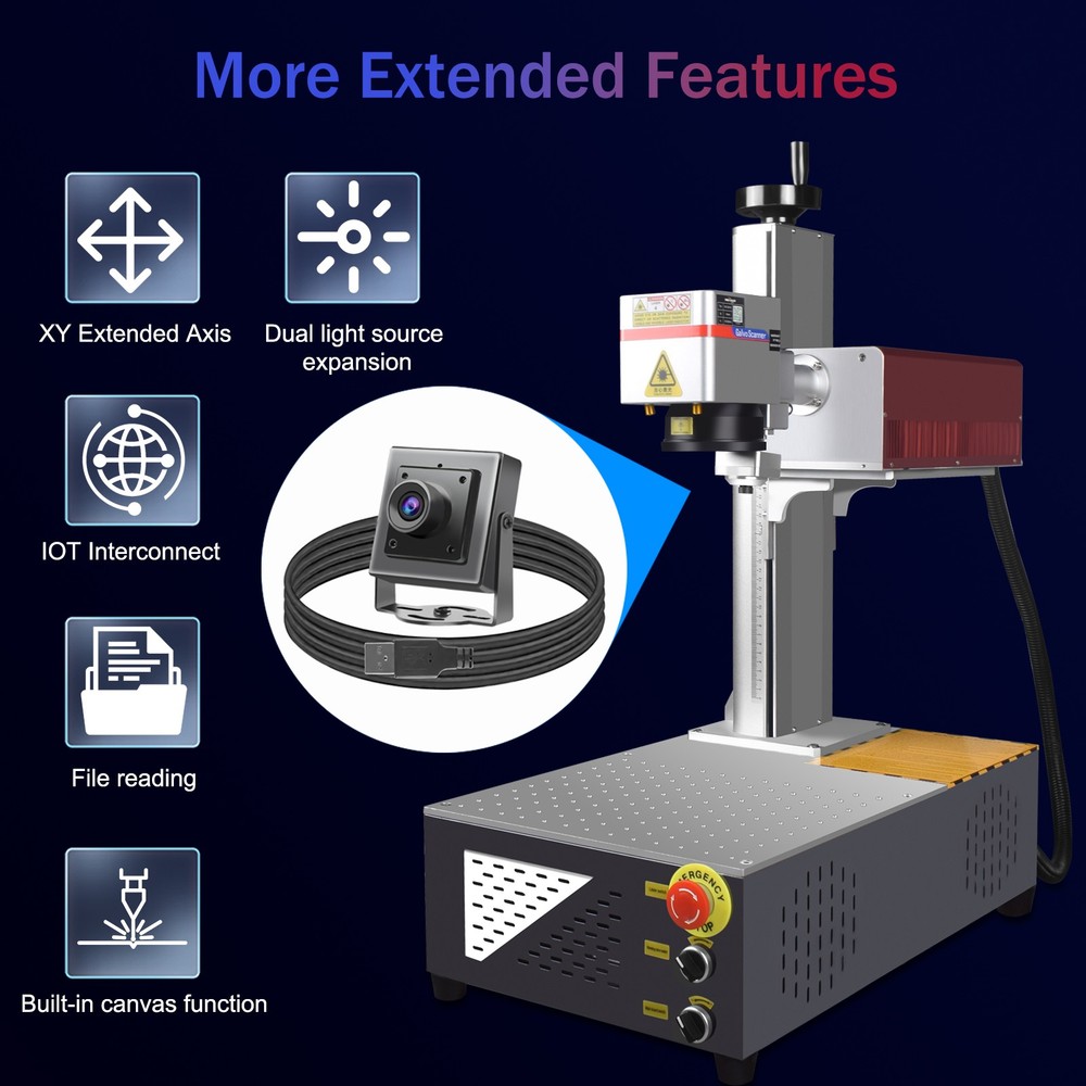 5W UV Laser Marking Machine Flight Marking Industrial camera Visual Position US