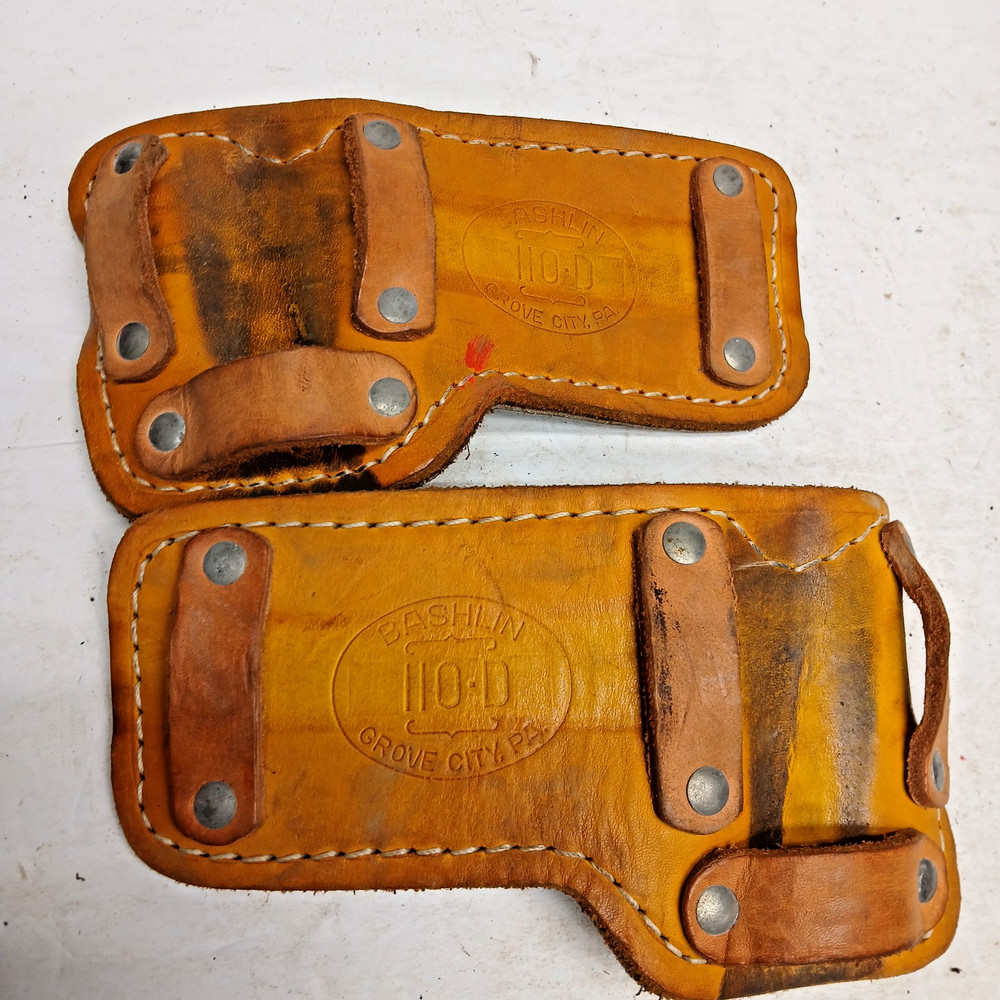 2 EACH, BASHLIN, MODEL 110D, L PADS, FOR POLE OR TREE CLIMBERS, USED