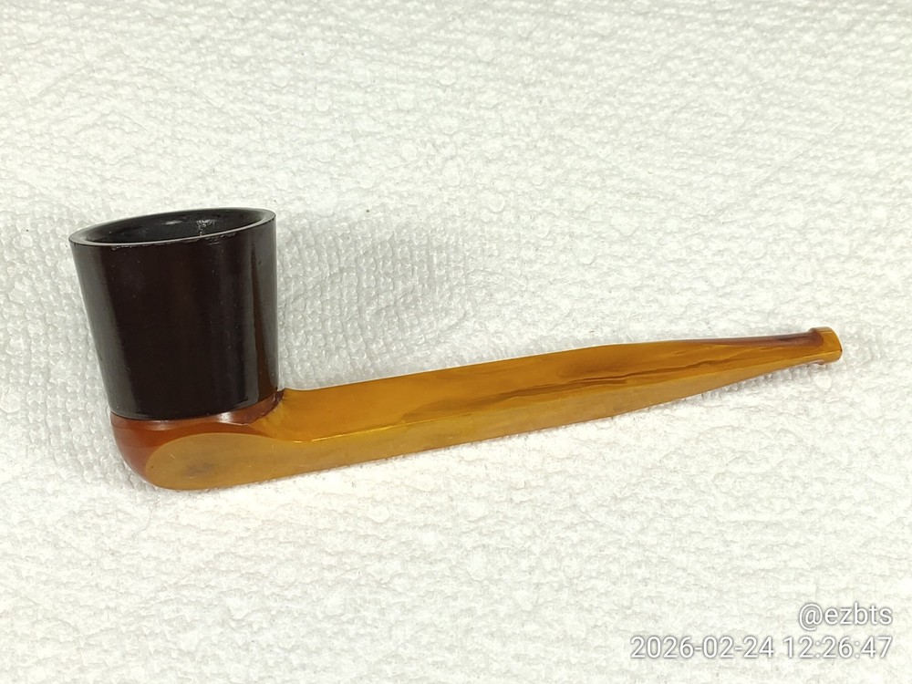 Bakelite Catalin Pipe Butterscotch Swirl 1930s
