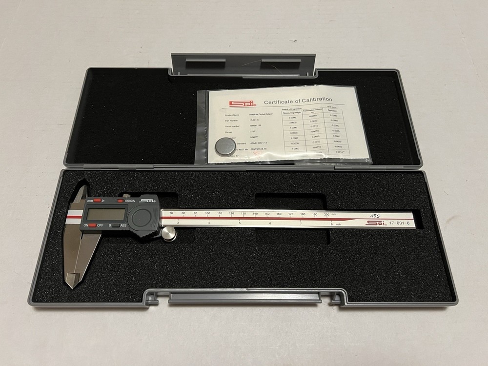 (Opened Box) SPI 17-601-6 Electronic Calipers 8" With Case