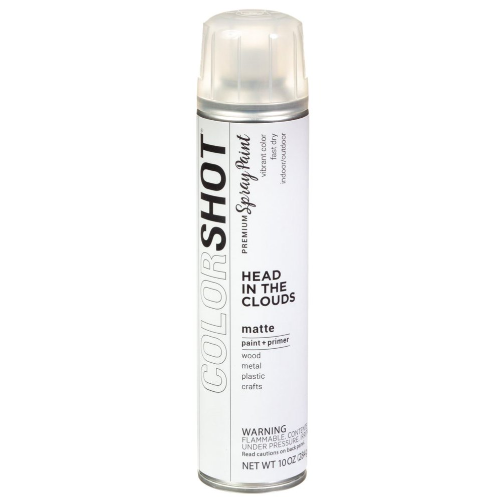 Multi-Surface Matte Head in the Clouds Spray Paint UV-Resistant 10 Oz White