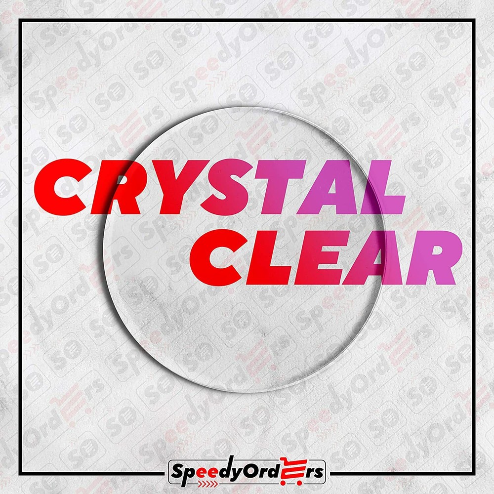 1/4" Plastic Circle Disc Round Acrylic Sheet Clear Plexiglass - All Sizes