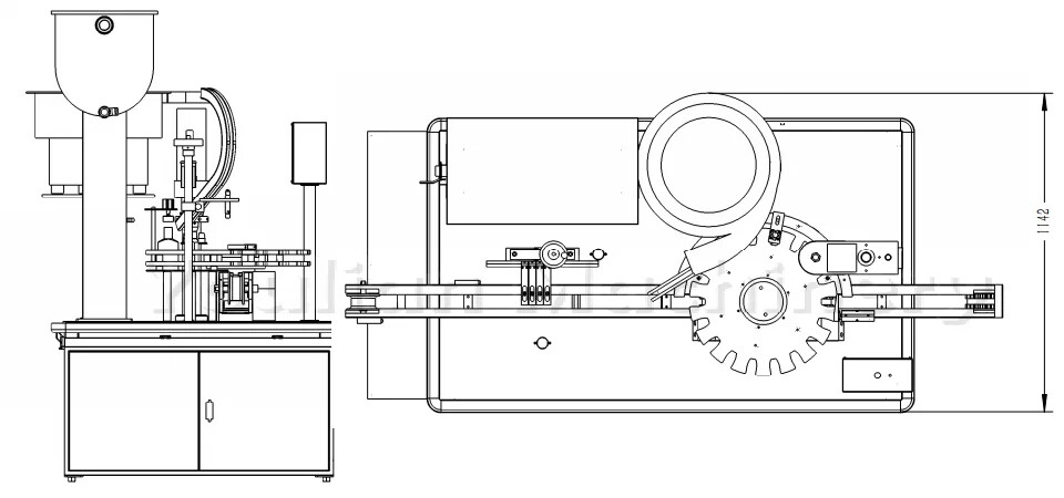 Automatic Small Glass Plastic Bottle Spray Perfume Filling and Capping Machine