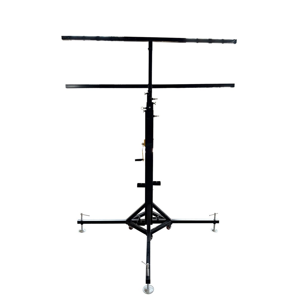2Pcs 16 Positions Double-Layer 5.9-13Ft Stage Lighting Bracket Stage Light Stand