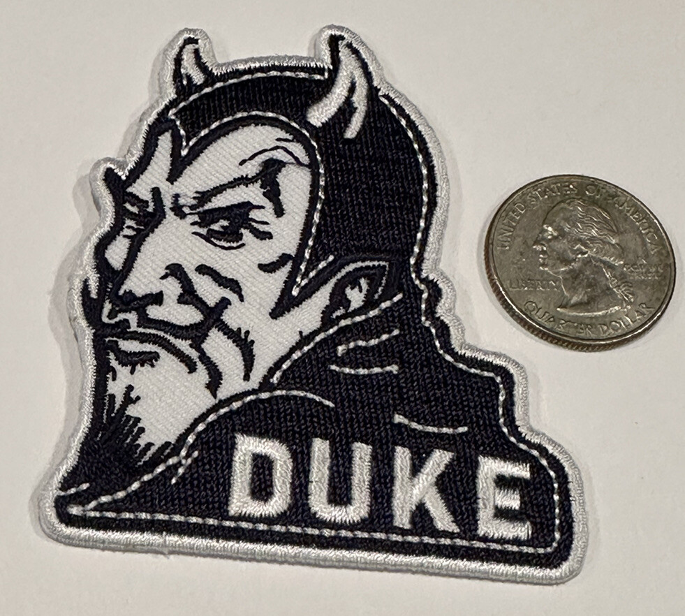 DUKE UNIVERSITY BLUE DEVILS embroidered Iron On patch 3”x 2.5”
