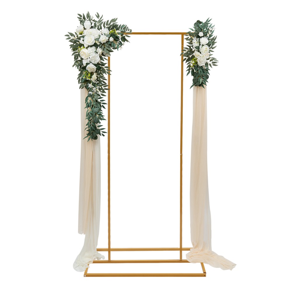 Metal Wedding Decoration Party Backdrop Stand Balloon Flower Rectangular Frame