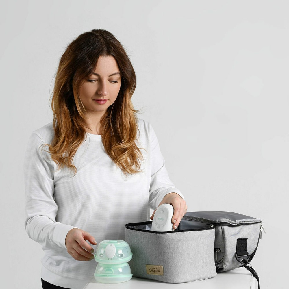 CoolCarry™ Breastpump Cooler Bag + Ice Pack