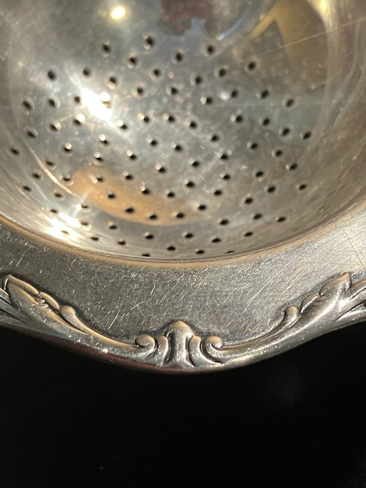 Antique Silver Tea Strainer