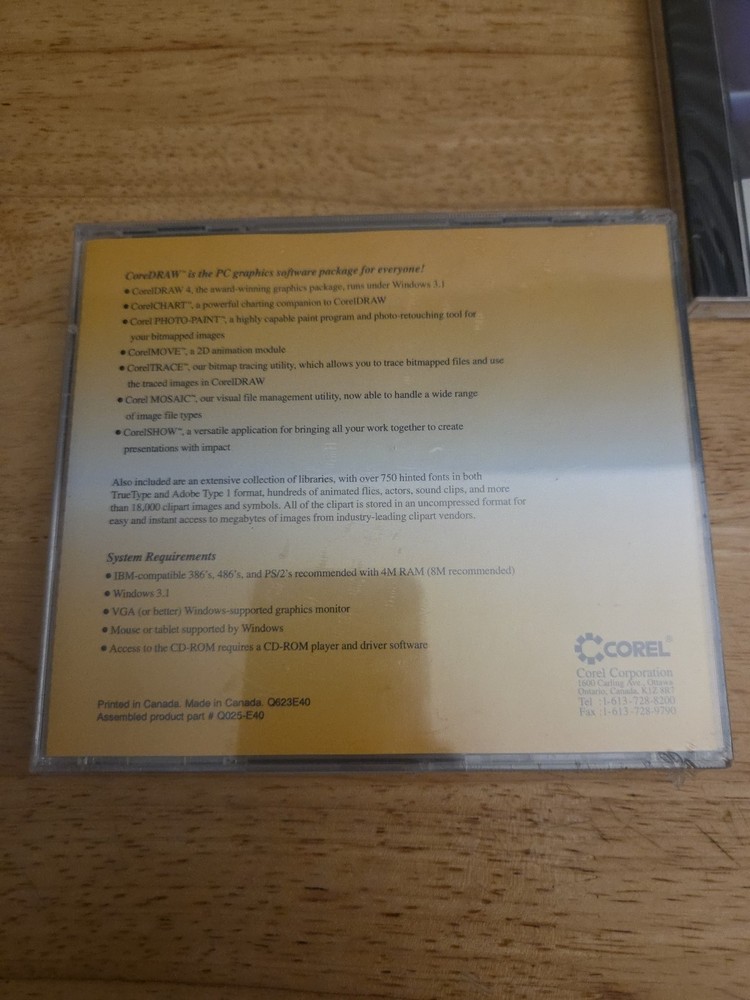 SEALED CorelDRAW! & Corel Web Designer CD-ROM Bundle – Vintage 90s Graphics...
