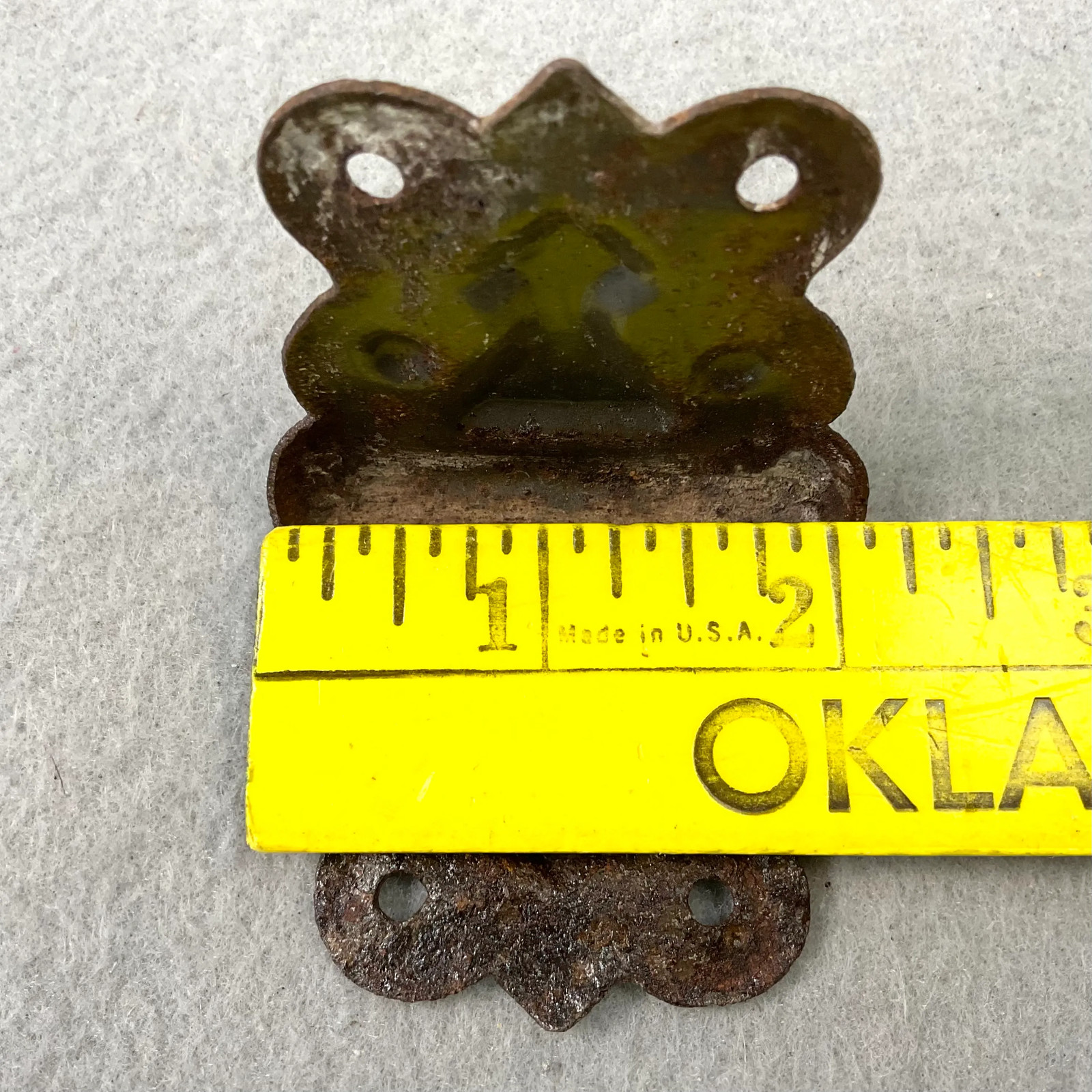 Vintage Cast Iron Corner Braces Protectors Hardware Furniture Trunk Lot of 8