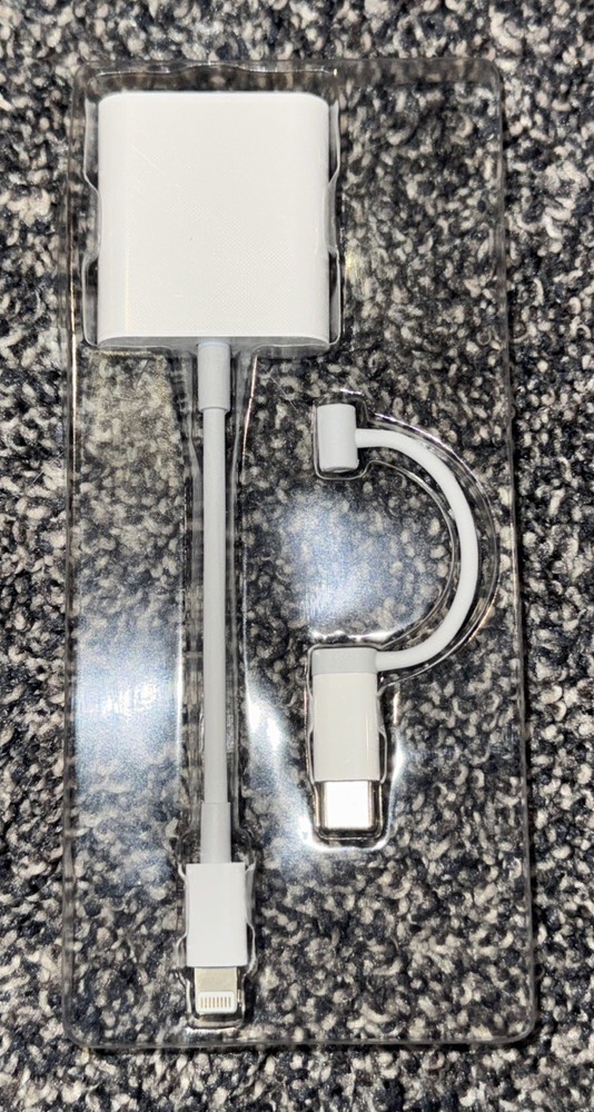 SD Card Reader for iPhone iPad, &USB-C Dual Connector, Support SD/MicroSD Cards