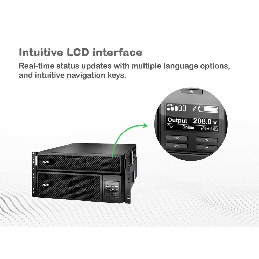 Bundle: APC 208V SRT5KRMXLT UPS with SRT5KRMTF Step Down Transformer