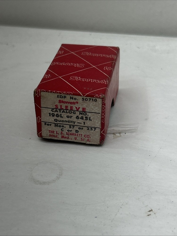 Starrett 196L 645L Dial Indicator Sleeve