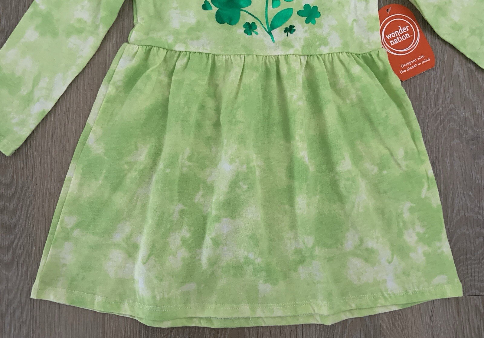 Wonder Nation Girls 4T St Patrick’s Day Dress Cutest Clover