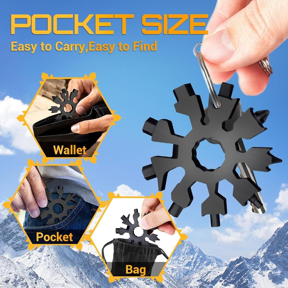 Parigo Upgraded Snowflake Multitool, (2 Pack)