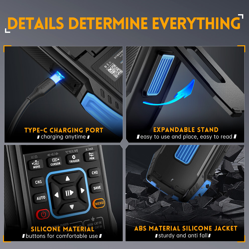 FNIRSI 2C23T Handheld Oscilloscope Digital Multimeter Function Signal Generator