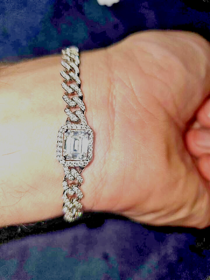 Cuban Moissanite Bracelet