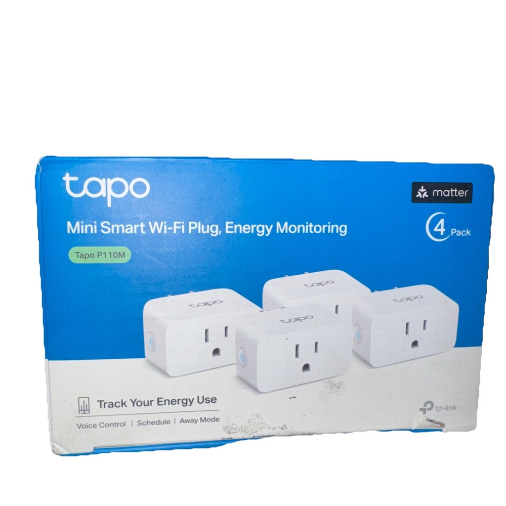 TP-Link Tapo Matter Supported Smart Plug Mini 4-Pack White