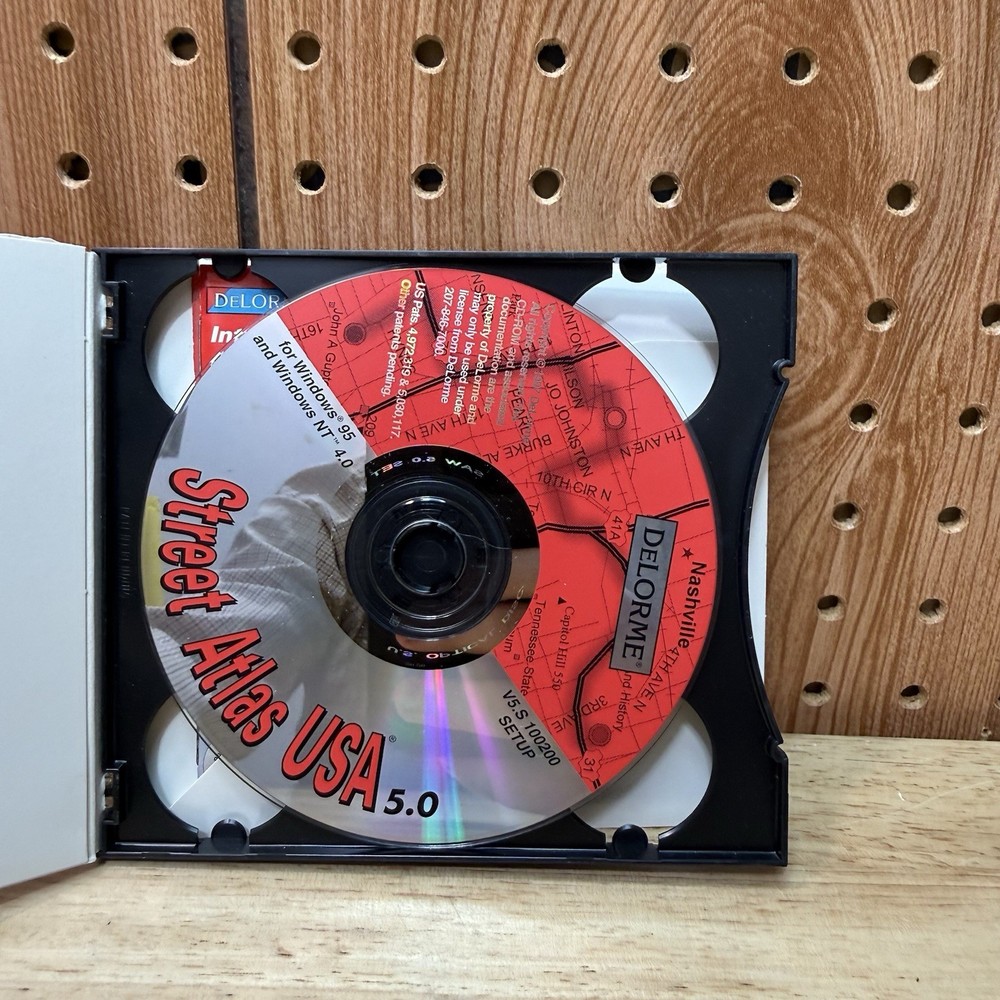 DeLorme Street Atlas USA Version 5.0 Computer Software 1997 Windows 95