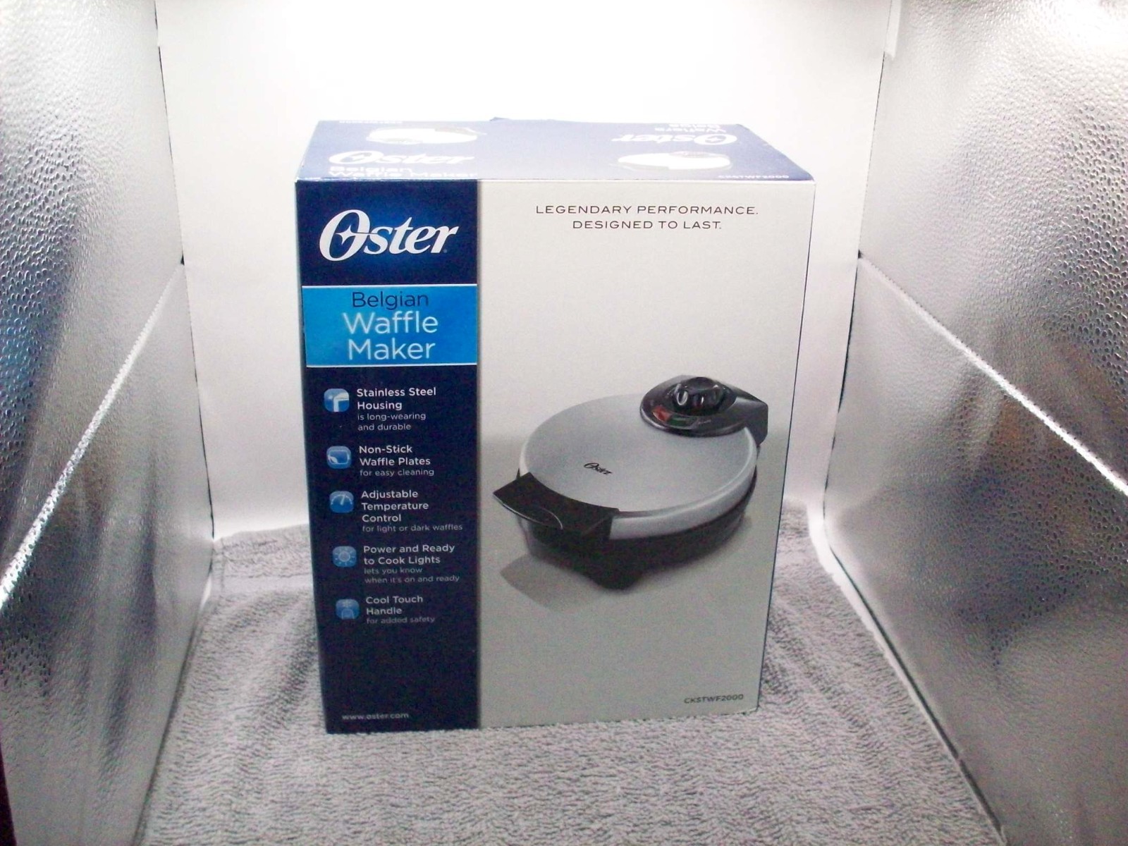OSTER Belgian Waffle Maker – New – Open Box