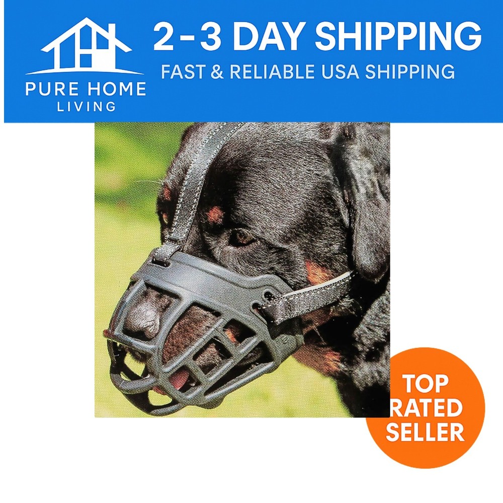 Soft Silicone Large Dog Muzzle - Comfortable Anti-Biting and Chewing Solution