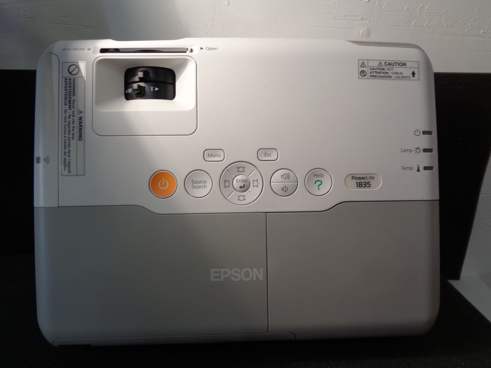 Epson Power Lite 1835 LCD Projector Model H389A W/Chief Ceiling Mount