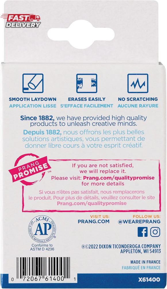 Prang Board Chalk, Assorted Colors, 12 Count