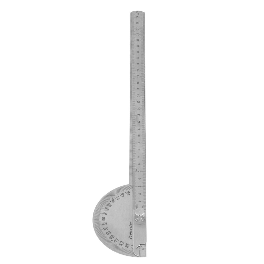 Stainless Steel Angle Protractor Adjustable Measure Tool For Woodworking New↑