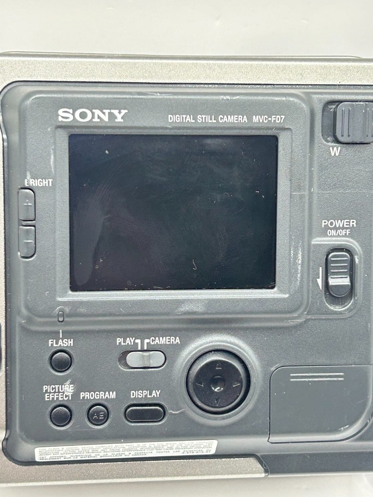 SONY MVC-FD7 Mavica Floppy Disk Camera Tested Working Battery