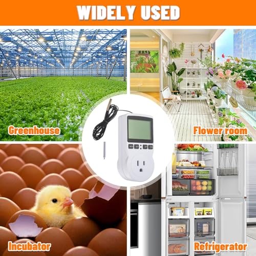 110V Digital Temperature Controller, LCD Screen Heating Cooling Thermostat