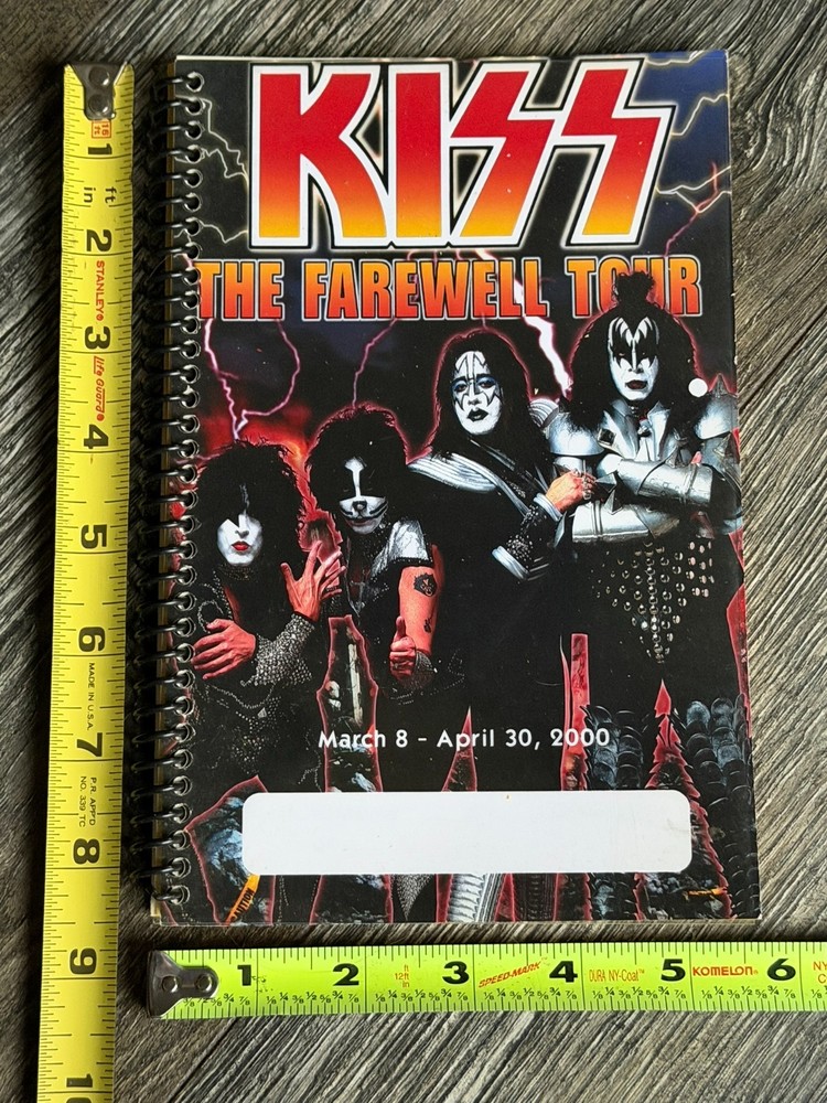 KISS Program Tour Itinerary Book Farewell Concert Tour 2000 Vintage Kiss A