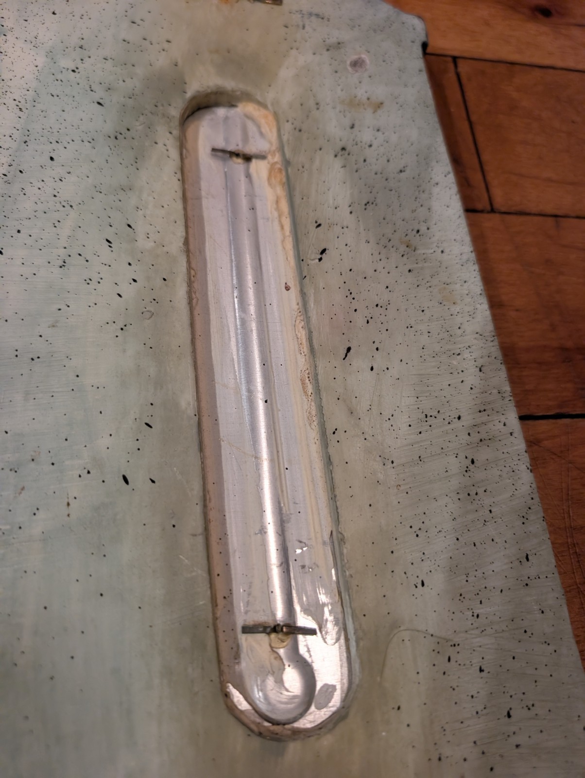 Taylor 14.5" Resin Blue Bird & Birdhouse Floral Garden Wall Hanging Thermometer