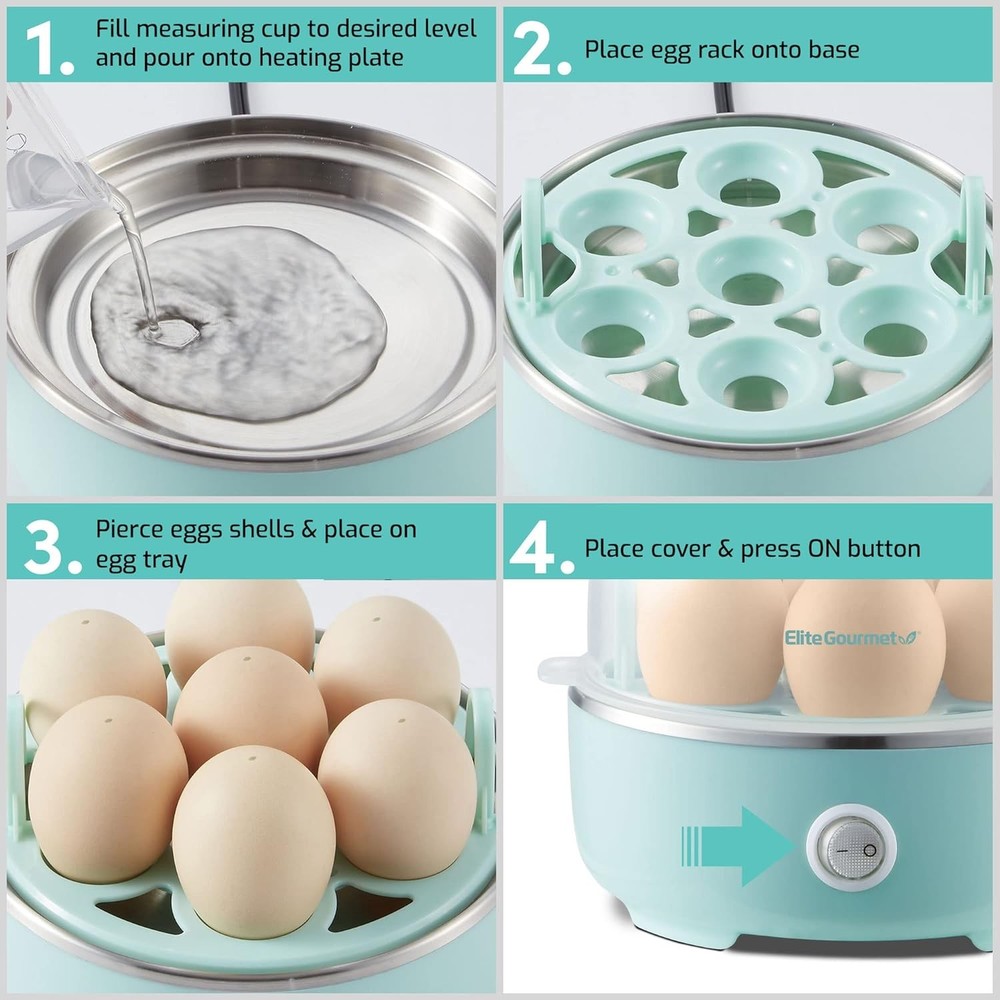 Easy Egg Cooker with Auto Shut-Off