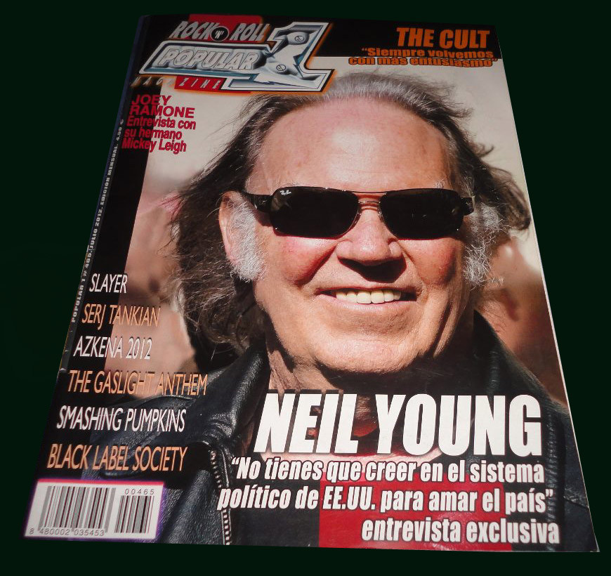 NEIL YOUNG - Popular 1 Magazine RARE - Spain