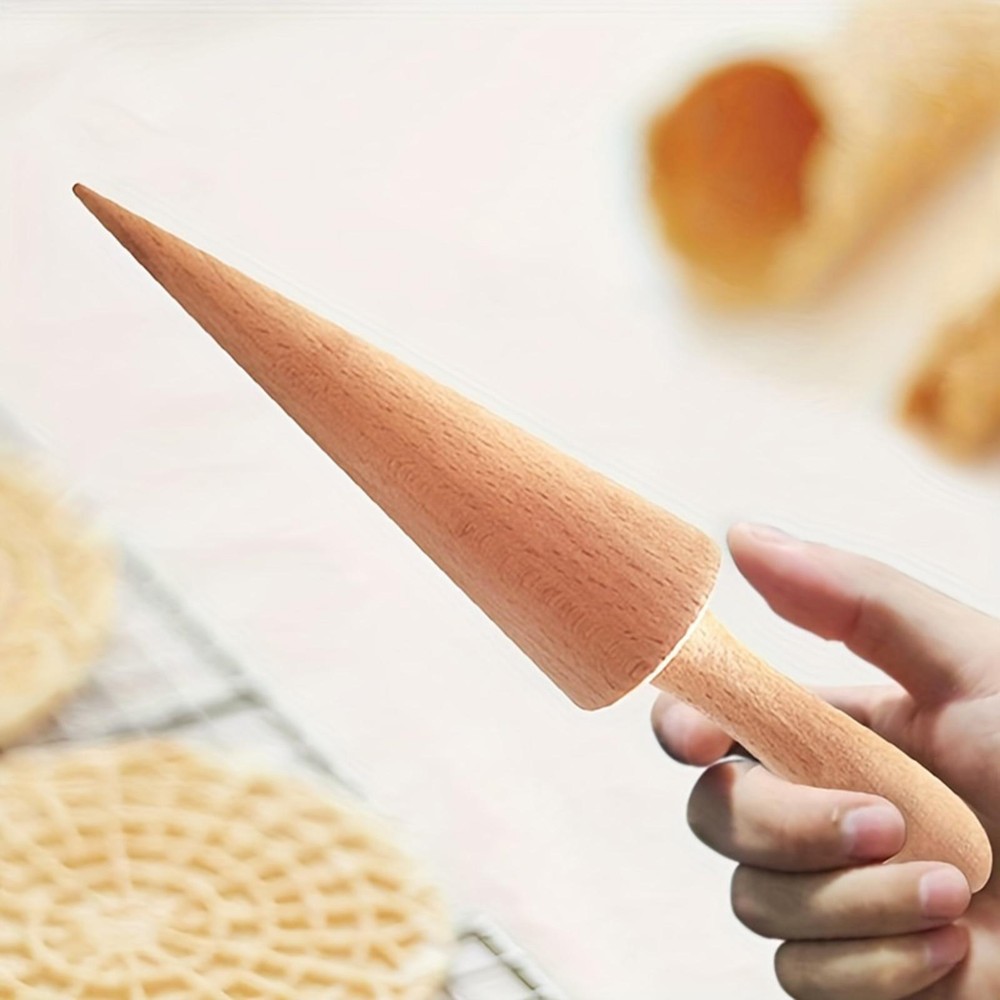 Ice Cream Cone Maker Omelet Waffle Roller Baking Decorating Tools Lightweight
