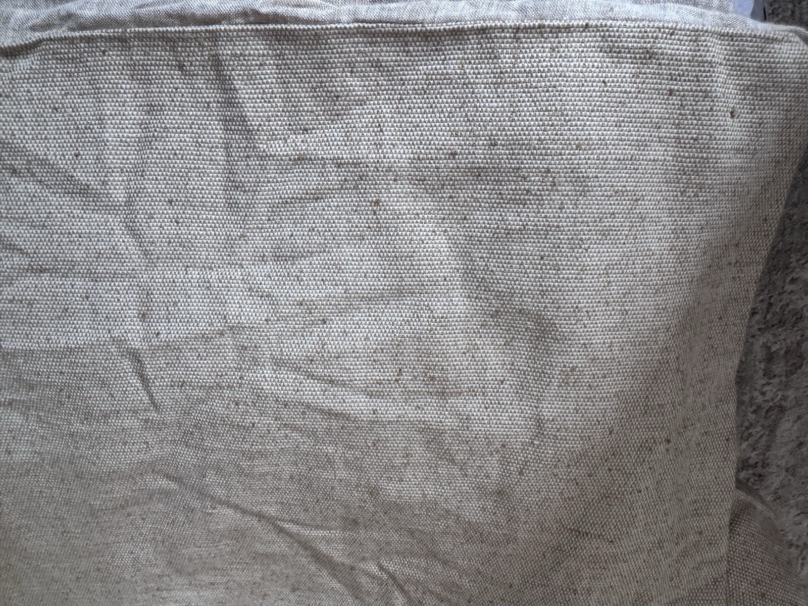 RH Restoration Hardware Naya Striated Silk & Wool Duvet Cover Sand/Natural King