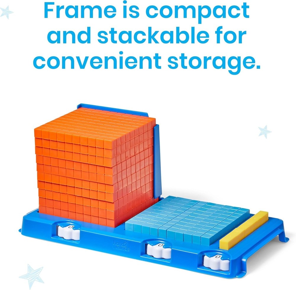 Place Value Frame with Base Ten Blocks, Base 10 Blocks, Educational Math Manipul