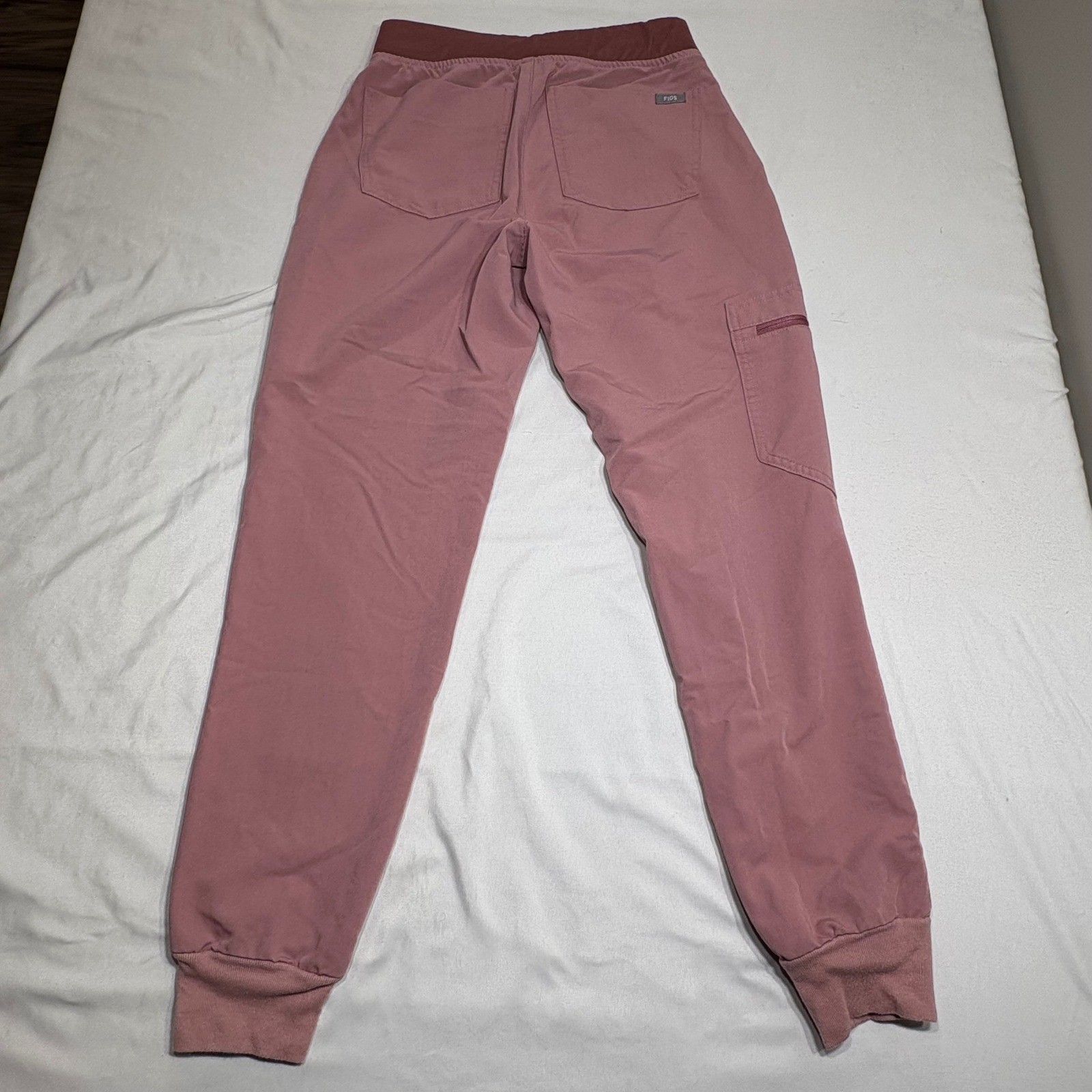 FIGS Scrub Set Women XXS Mauve Casma Top Zamora Jogger Pant Technical Collection