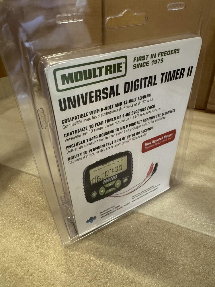 Moultrie Universal Feeding Digital Game Feeder Timer, Gen 2, Black - MFA-13461