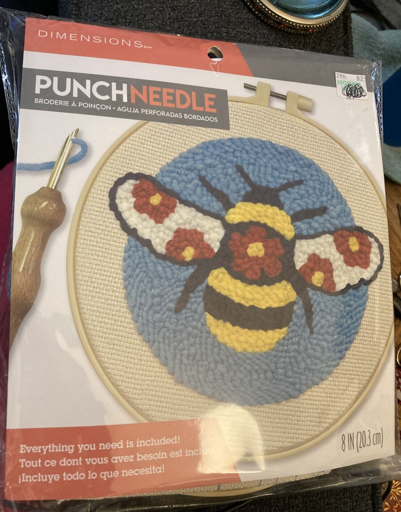 Dimensions Punch Needle "Bee" Kit w. punch needle tool