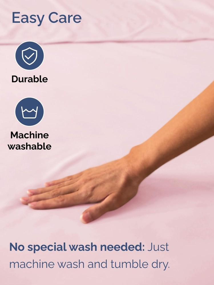 Extra Deep Twin Fitted Sheet - Hotel Luxury Single Fitted Sheet Only - Easily...