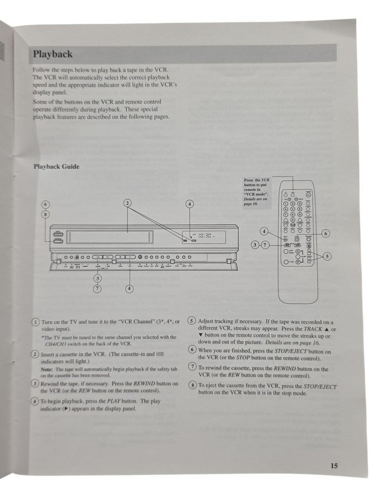 GE VG4216 VCR Original Users Guide Manual 1991