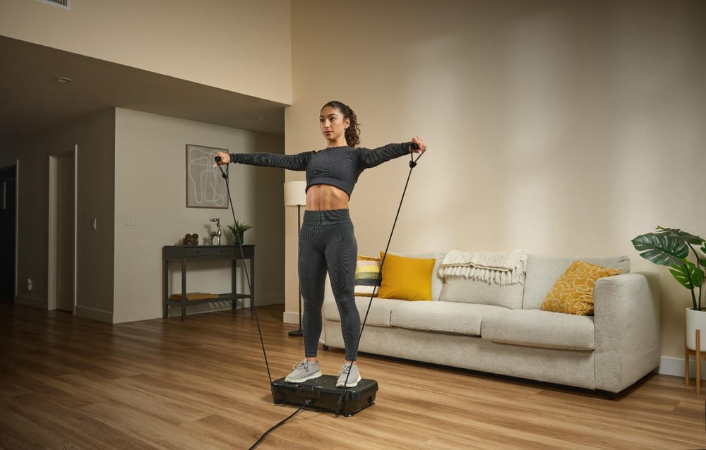 Portable Vibration Platform Exercise Machine Fit Board Multipurpose Workouts