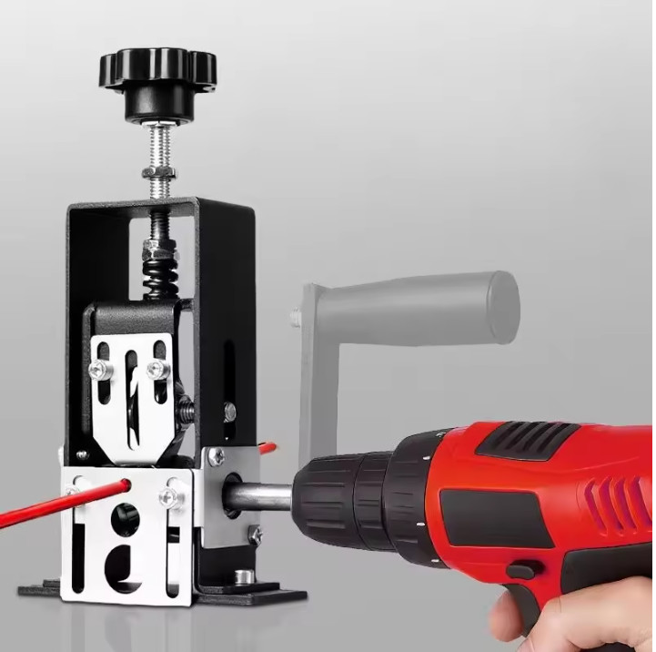 Manual Wire Stripper 1-25mm Cable Peeling Machine w/ Hand Crank Drill Compatible